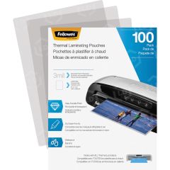 Fellowes Laminating Pouches - Letter, 3 mil, 100 Pack - PK per pack