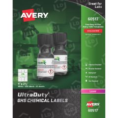 Avery UltraDuty GHS Chemical Labels - BX per box