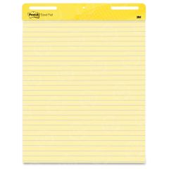 Post-it Self-Stick Easel Pad - 2 per carton - 25" x 30" - Ruled - Yellow Paper