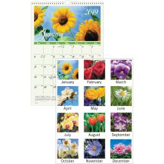 At-A-Glance Flower Garden Monthly Wall Calendar