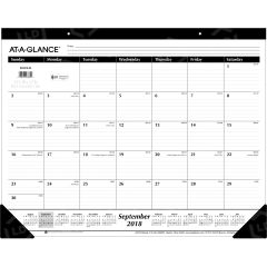 At-A-Glance Nonrefillable 16-Month Desk Pad Calendar