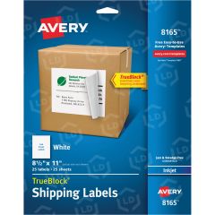 Avery 8.50" x 11 Rectangle Mailing Label (Inkjet) - 25 per pack