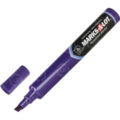 Avery Marks-A-Lot Large Chisel Tip Permanent Marker - Purple - 12 Pack