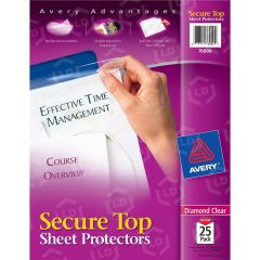 Avery Secure Top Load Sheet Protector - 25 per pack