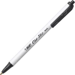BIC Clic Stic Retractable Pen, Black - 12 Pack