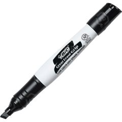 BIC Great Erase Low Odor Whiteboard Marker - Black - 12 Pack