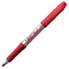 BIC Mark-it Gripster Permanent Marker, Red - 12 Pack