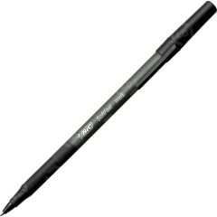 BIC SoftFeel Stick Ballpoint Pen, Black - 12 Pack