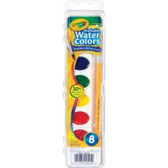 Crayola Washable Watercolor Set - 8 colors per set
