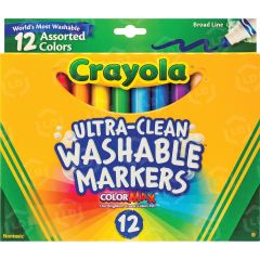 Crayola Classic Washable Markers - 12 per set