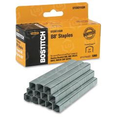 Stanley-Bostitch B8 Premium PowerCrown Staples - 5000 per box