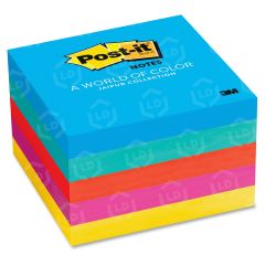 Post-it Notes in Ultra Colors - 5 per pack - 3" x 3" - Assorted