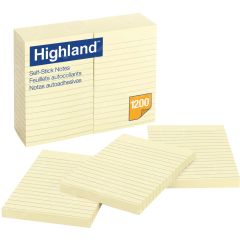 Highland Note - 12 per pack - 4" x 6" - Yellow