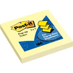 Post-it Pop-up Canary Refill Note - 100 sheets per pad - 3" x 3"