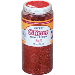 Pacon Spectra Glitter Sparkling Crystals, Red