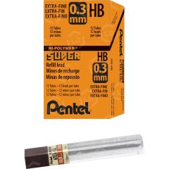 Pentel Super Hi-Polymer Lead - 12 per tube