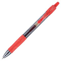 Pilot G2 Retractable Gel Ink Pen, Red - 12 Pack