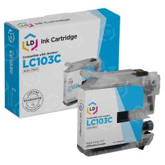 Brother Compatible LC103C HY Cyan Ink Cartridge