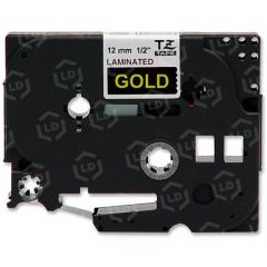 Brother OEM TZe334 Gold on Black Tape