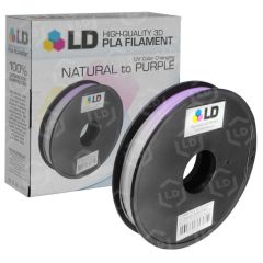 Color Changing 0.5kg 1.75mm Natural to Purple Filament