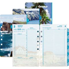 Day-Timer Coastlines 2 Pages Per Day Daily Refill