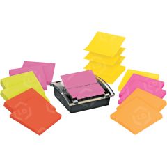 Post-it Super Sticky Pop-up Notes Dispenser  in Assorted Bright Colors - 1 per pack - 3" x 3"