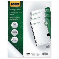 Fellowes Transparent PVC Covers - Letter, 100 pack - 100 per pack