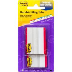 Post-it Extra Thick Durable Tab - 50 per pack Blank - 50 / Pack - Red Tab