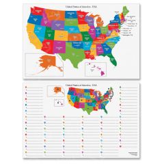 Dry Erase Learning Board Maps