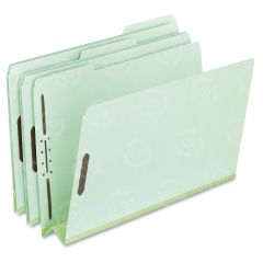 Pendaflex Pressboard Folders with Fastener - 3" Expansion - Green