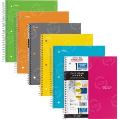 Mead Five Star 1-Subject Trend Notebook - 100 Sheet - College Ruled - 8.50" x 11" -  White Paper