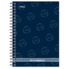 Mead Cambridge Fashion Wire Bound Notebook - 140 Sheet - College Ruled - 5" x 7" -  White Paper
