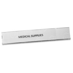 Panter Panco Clear Magnetic Tube 1" Label Holders - 10 per pack