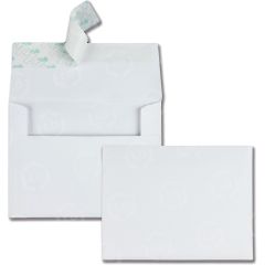 Quality Park Greeting Card/Invitation Envelope - 100 per box - 4.38" x 5.75" - White