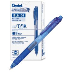 Pentel EnerGel Retractable Pen, Blue - 12 Pack