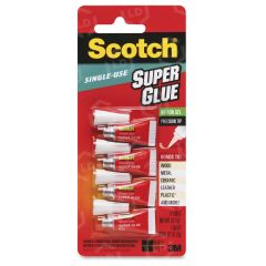 Scotch Single Use Super Glue - 1 per pack