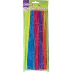 ChenilleKraft Jumbo Chenille Neon Pipe Cleaners - 100 per pack