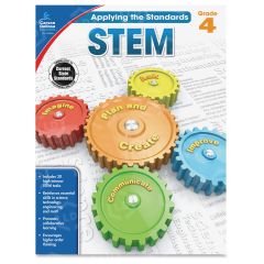 Carson-Dellosa Grade 4 Applying the Standards STEM Workbk Education Printed Book for Science