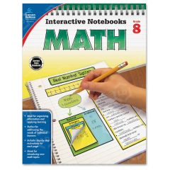 Carson-Dellosa Grade 8 Math Interactive Notebook Interactive Education Printed Book for Mathematics