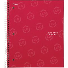 Five Star College Ruled 3-subject Notebook