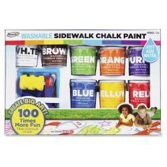 RoseArt Washable Sidewalk Chalk Paint Set - PK per pack