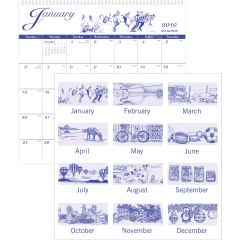 At-A-Glance Illustrated Monthly Wall Calendar