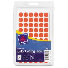Avery 0.50" Round Color-Coding Label - 800 per pack