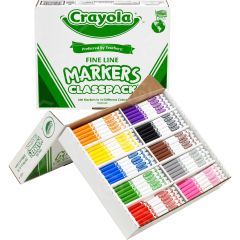 Crayola Classpack Fine Line Markers - 200 per box