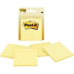 Post-it 3x3 Note - 4 per pack - Yellow