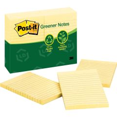 Post-it Adhesive Note - 12 per pack - 4" x 6" - Canary Yellow