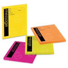 Post-it Neon Important Message Pad - 4 per pack