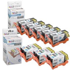 Compatible Set of 8 Replacements for Dell Series 23 Black and Color Ink