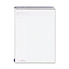 Mead Cambridge Action and Task Planner - 8.50" x 11.75" - 70 Page- Paper - White