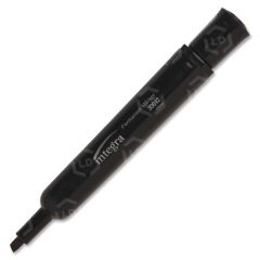 Integra Permanent Chisel Marker, Black - 12 Pack